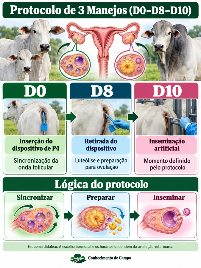 Protocolo de 3 Manejos (D0–D8–D10)